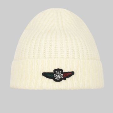 Aeronautica Militare Eagle  Beanie in White