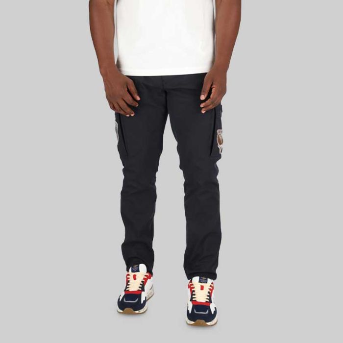 AER205NB-AERONAUTICA-BADGE CARGO TROUSER-NAVY BLUE-PA1523CT3086-08347-V1