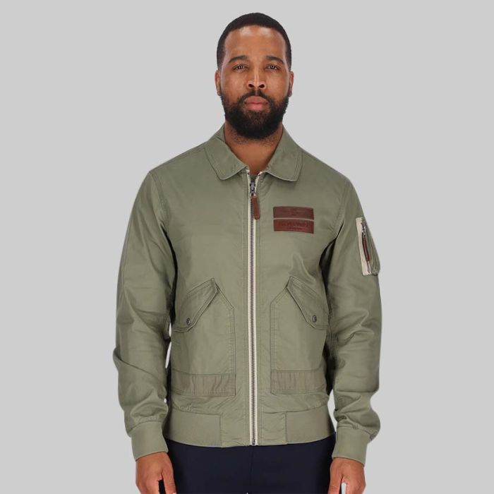 AER233GR-AERONAUTICA-PILOT JKT GREEN-AB2062CT3013-39284-V1