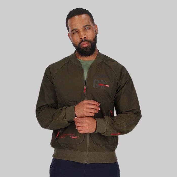 AER242DG-AERONAUTICA-100 YEARS BOMBER JKT DARK GREEN-AB2083CT3124-39291-V1