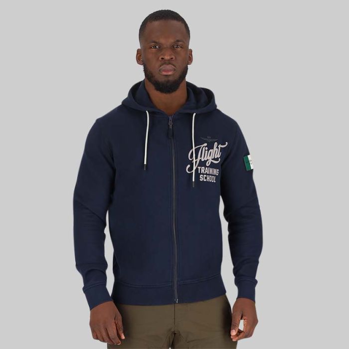 AER263BB-AERONAUTICA-JKT FLIGHT FULL SIP HOOD BLUE-BLACK-FE1783F488-08346-V1