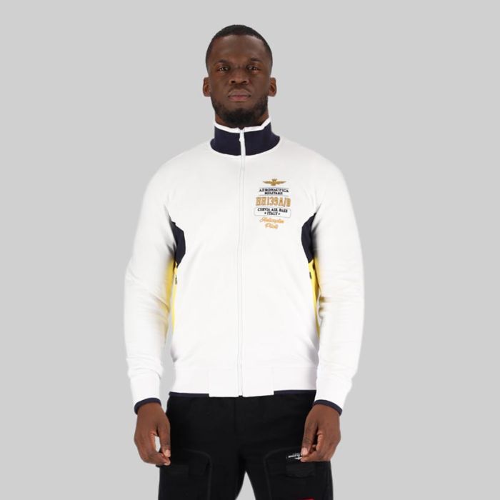Aeronautica Militare Jacket Full Zip Sweatshirt White
