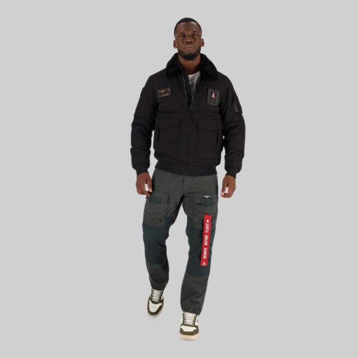 Aeronautica Militare Pilot Jacket Jet Black | Aeronautica Militare