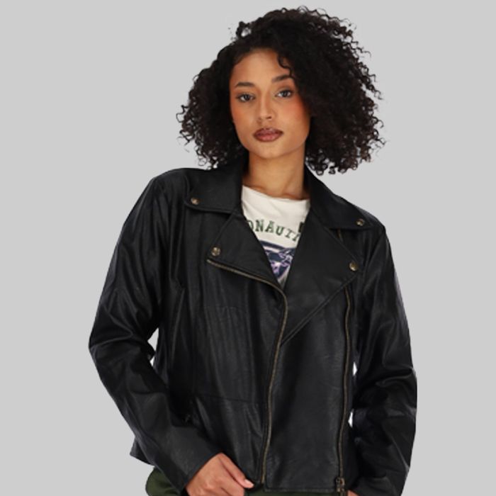 Aeronautica Militare Leather Biker Jacket Black | Aeronautica Militare