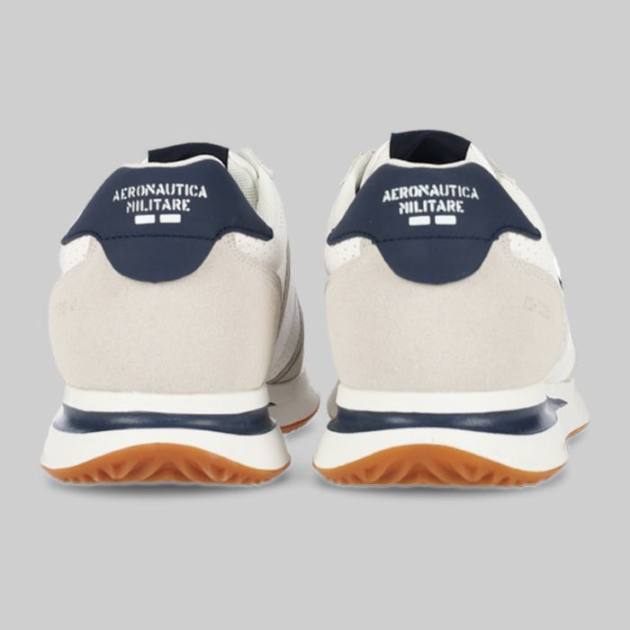 Aeronautica Militare Perforated Sneaker Mens White/Blue