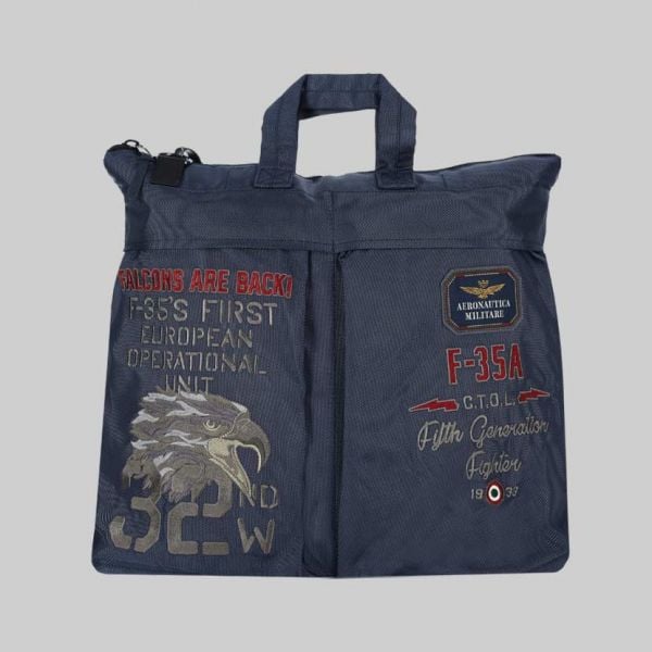 Aeronautica Militare Helmet Bag in Blue